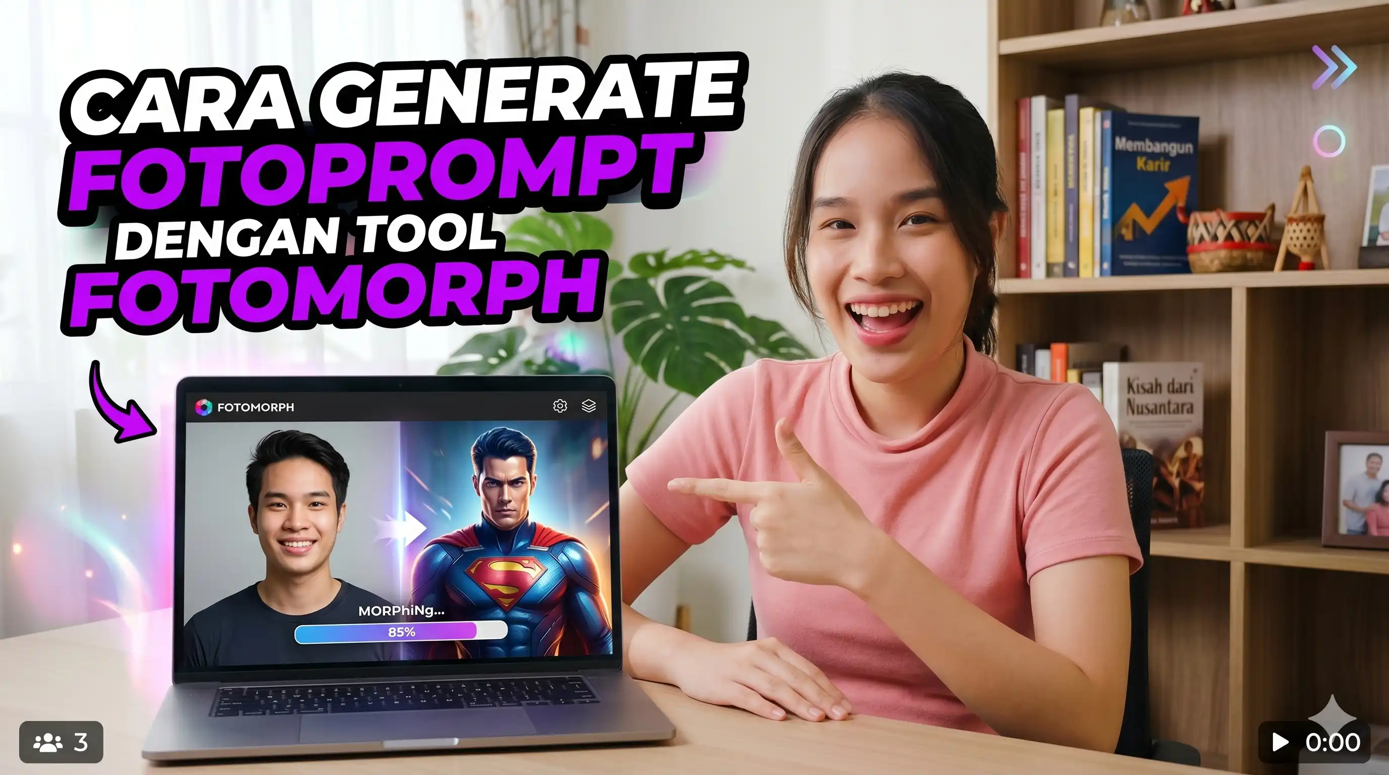 Cara Generate FotoPrompt dengan Tool FotoMorph